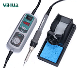Паяльна станція портативна YIHUA 908D з дисплеєм, 18 W (Max:130W), 90-480 °C, фото 2