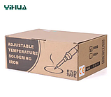 Паяльна станція портативна YIHUA 908D з дисплеєм, 18 W (Max:130W), 90-480 °C, фото 3