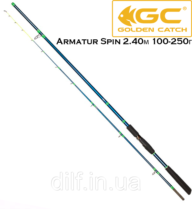 Універсальний спінінг GC Armatur Spin 2.40 м 100-250г (понад важкий), фото 1