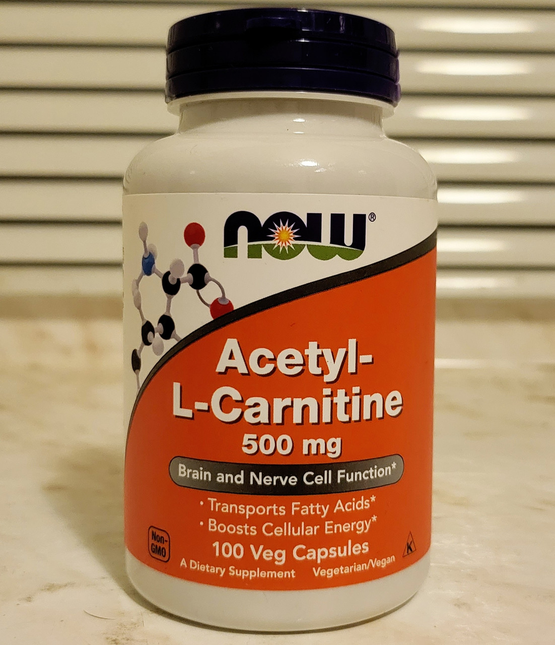 Ацетил Карнитин Now Foods Acetyl L Carnitine 500 mg 100 капсул жироспалювач нау фудс