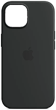 Силіконовий чохол iPhone 15 Apple Silicone Case with MagSafe (анімація) — Black