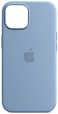 Силіконовий чохол iPhone 15 Apple Silicone Case with MagSafe (анімація) — Winter Blue