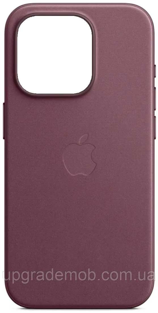 Шкіряний чохол iPhone 15 Pro Apple Leather Case with MagSafe (анімація) — Mulberry, фото 1