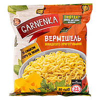 Вермишель быстрого приготовления со вкусом сыра и зелени Garnenka 60 г