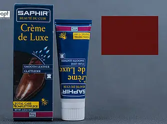 Водовідштовхувальний крем Saphir Creme De Luxe бордовий 75 мл