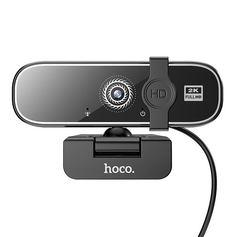 Вебкамера для комп'ютера з мікрофоном HOCO GM101 2KHD 4MPx Black