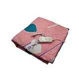 Простирадло з підігрівом Electric Blanket 7421 145х160 см Pink Heart, фото 2