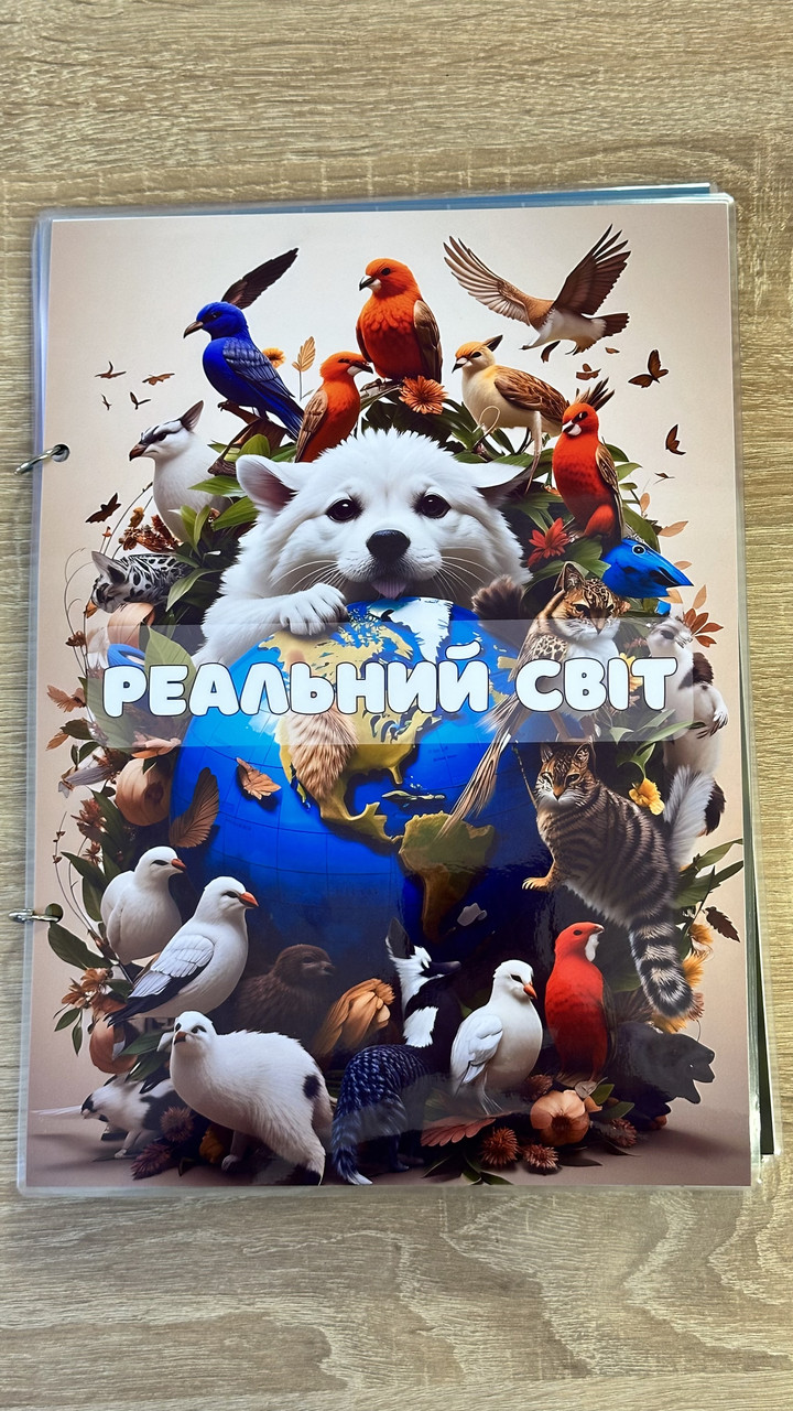 Моя перша книга на липучках "Реальний світ", фото 1