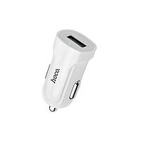 Зарядка автомобильная для телефона 1USB Hoco Z2 1.5A White