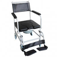 Крісло-каталка з санітарним обладнанням OSD-LW-JBS367A для інвалідів та людей похилого віку