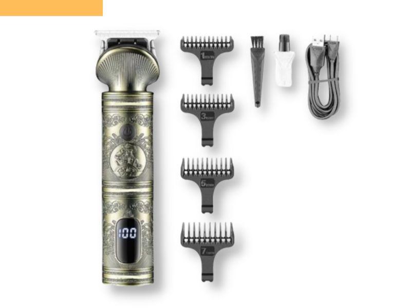 Професійна машинка для стрижки волосся з насадками XRPO V-962 золота (41893-V-962_407), фото 1