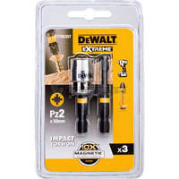 Набор бит DeWALT IMPACT TORSION, ударных, Pz2, L=50 мм, 2 шт.+магнитный держатель (DT70535T) - Топ Продаж!