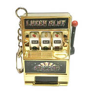 Брелок казіно золотий