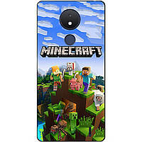 Силіконовий чохол бампер для Nokia C21 з малюнком Minecraft Майнкрафт