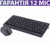 Беспроводные Клавиатура и Мышь A4Tech FG1112, черные, набор беспроводная мышка и компактная маленькая клава