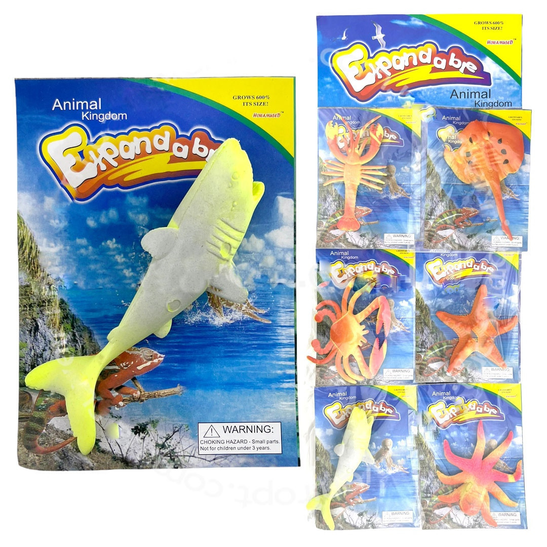 Іграшки, що ростуть у воді Морські жителі, набір 6 шт., фото 1