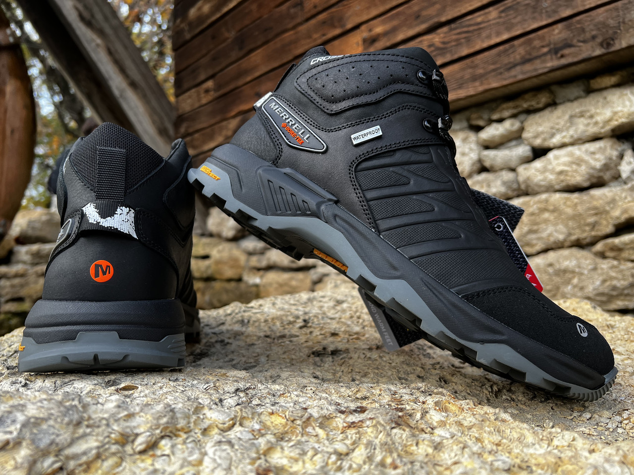 Зимові шкіряні черевики, кросівки термо, Merrell Moab Gore-tex 40, фото 1
