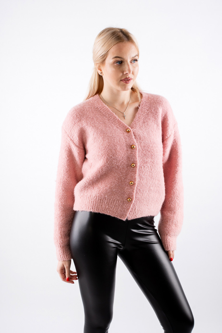 Кардиган жіночий рожевий 64015 ONE SIZE (2000000115184), фото 1