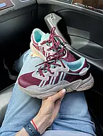 Женские кроссовки Adidas Ozweego Bordo/Blue