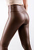 Легінси екошкіра утеплені бежеві 3384 S (2000000119915), фото 2