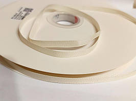 Стрічка репсова  6 мм  Молочний, Античний Білий ( 91 метри в рулоні), № 028