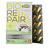 Biorepair+ Antistress: Пробіотичний захист від стресу та підтримка для травлення Vivasan Вівасан 30 кап.