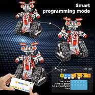 Розумний рухливий інтелектуальний робот 5 в 1 STEM програмування, дистанційне керування, фото 9