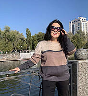 Жіночий светр в'язаний осінній великі розміри( з 52 по 62 розмір)