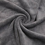 Серветки з мікрофібри 35х35 см набір 5 шт, ганчірки для прибирання універсальні для кухні, авто, фото 3