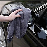 Серветки з мікрофібри 35х35 см набір 5 шт, ганчірки для прибирання універсальні для кухні, авто, фото 4