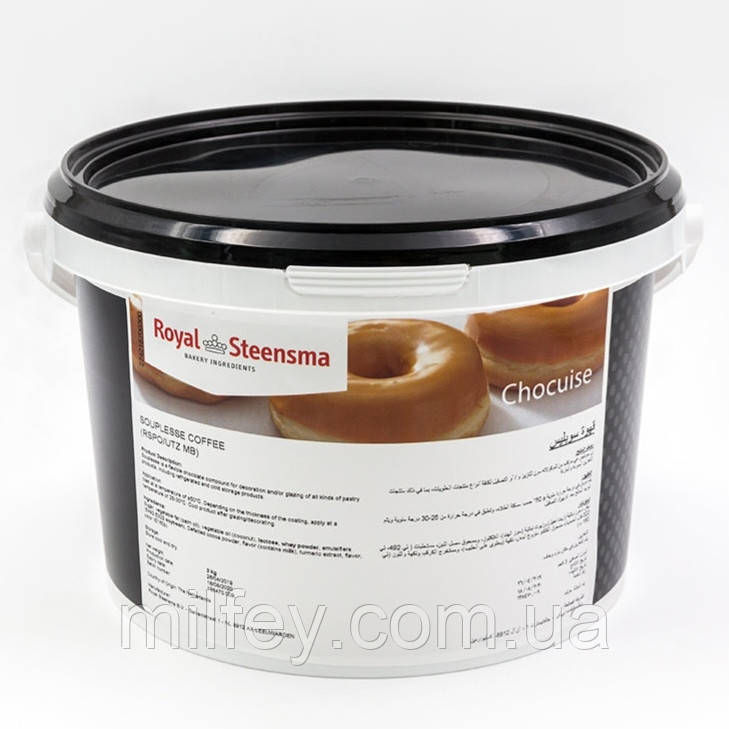Цукрова паста-помадка Кавова Souplesse Coffee Royal Steensma 3 кг, фото 1