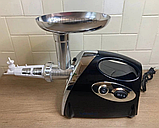 Електром'ясорубка з насадками Rainberg 3800Вт соковитискач 2в1 для томатів зі шнеком, фото 3