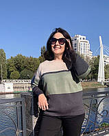 Жіночий светр в'язаний осінній великі розміри( з 52 по 62 розмір)