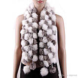 Шарфи з натурального хутра кролика! Зимовий хутряний шарфик., фото 5