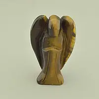 Фігурка Ангел з каменю Тигрове око 60х35 - оригінальний подарунок оберіг з натурального каменю