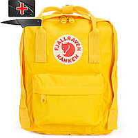Рюкзак Fjallraven Kanken Classic жовтий. Повсякденний міської водонепроникний рюкзак Канкен