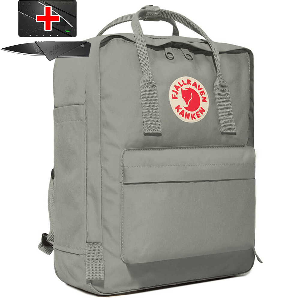 Рюкзак Fjallraven Kanken Classic сірий. Повсякденний міської водонепроникний рюкзак Канкен