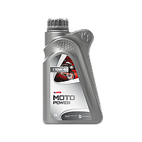 Масло моторное полусинтетика Lotos Moto Power 4T 10W-40 1 л (WF-K104J70-0H0) для бензиновых двигателей Техно