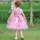Зріст 120 Дитяче ошатне пишне плаття для дівчинки на свято, ранок у садочок, школу/ Гарні сукні з фатином для дітей 5-6 років, фото 5