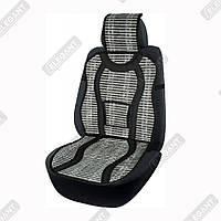 Накидка-массажер для автомобильного сиденья (бамбук) 47*127см черная Elegant (EL 100 655) Техно Плюс
