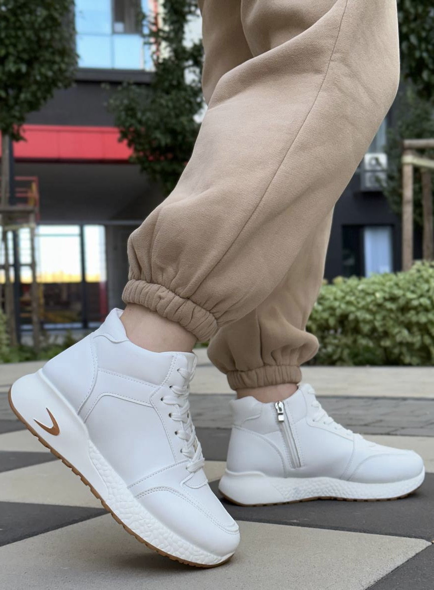 Кросівки жіночі зимові 8 пар у ящику білого кольору 36-41, фото 1