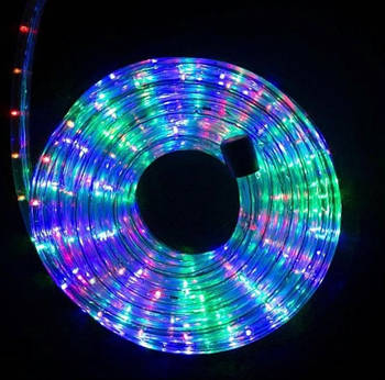 Гірлянда новорічна Шланг Дюралайт LED 20 м мультиколор вулична та внутрішня 8 режимів Karaman