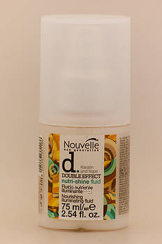 Nouvelle Оживлююча сироватка для пошкодженого волосся на основі кератину Double Effect Nutri-Shine Fluid, 75 мл