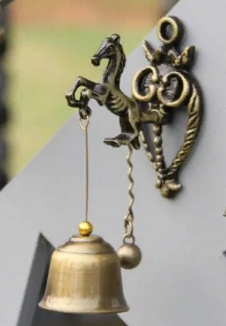 Колокол придверний, литий чавун, чаша.100 мм, 18х24см Dinner Bells Cast Iron Craft Decoration, фото 1