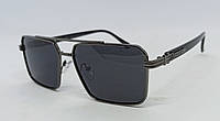 Louis Vuitton очки мужские солнцезащитные брендовые черные классика в металлической оправе