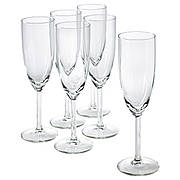 Набір келихів для шампанського ІКЕА SVALKA скло 210 мл 6 шт 500.151.22