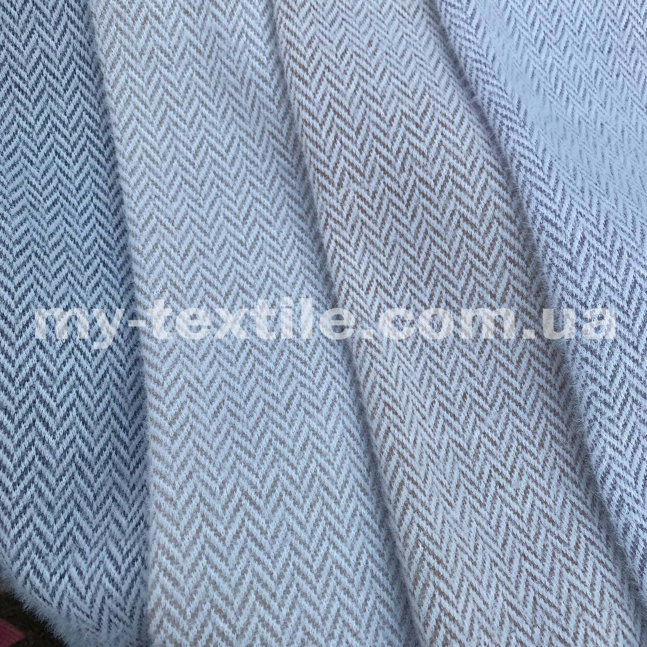 Костюмная ткань трикотажная «Кролик» ялинка 370 г/м2, 150 см, фото 1