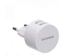 Мережевий зарядний пристрій точної кондиції Borofone BA23A 2 USB TYPE-C Білий