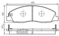 Тормозная колодка дисковая (комплект) Газель Next Dafmi (D517SM) Техно Плюс Арт.880609