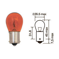 Лампа автомобильная оранжевая 24V PY21W 21W Ultra МАЯК (MK 82413ORANGE) Техно Плюс Арт.LP0478